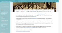 Desktop Screenshot of maynardhistory.org