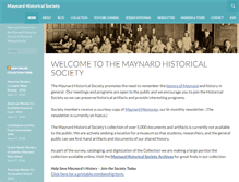 Tablet Screenshot of maynardhistory.org